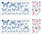 80 Stück Wandtattoo Schmetterlinge Leuchtend Schmetterling Wandaufkleber Luminous Schmetterling Sticker Luminous Schmetterling Sticker für Schlafzimmer Kinderzimmer Blaues Licht,Farbe