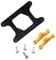 Fcnjsao AM4/AM5 Backplane CPU Fan Coolers Mounting Bracket Back Plate Back Sheet Iron Plate For AM4 B350 X370 A320 X470
