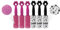 KORBOND Pet Lint Roller 6 Pack - LIMITED EDITION - 198 TOTAL Printed Sheets - Dalmatian + Tiger Printed Sheets - Lemon Scented Pet Hair Remover Roller - Sticky Roller for Clothes - Dog Hair Remover