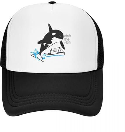 ZTQTQZZ Trucker Cap MeshCap Sink The Rich - Orca Baseball Cap benutzerdefinierte Hut Party Hut für Frauen 2025 Männer