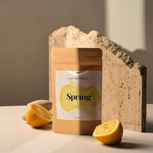 Spring Zahnpasta-Pulver, Zitrone und Ingwer, 120 ml, natürliche Nachfüllung, vegan