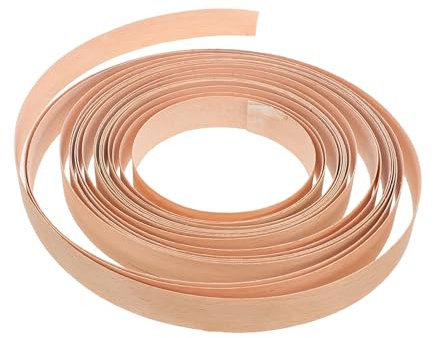 Bande de Chant en Bois Massif Épaisse pour Armoire et Meuble | Découpe Précise, Usage Maison et Projets Diy, Finition Naturelle Beige, Grain Bois, Format 2, 2cm X 8m