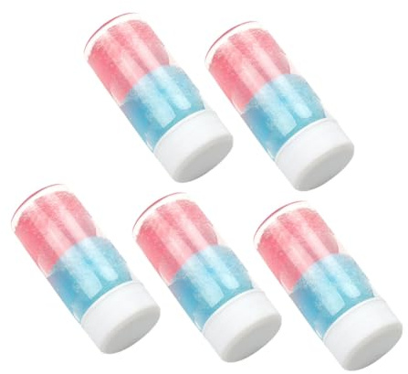 TOPBATHY 5PCS Eyelash Tweezers Glue Remover Cleaner with Built Sponge Mild Lash Extension Tool Cleaner for Salon and Personal Use Easy to Use Lash Glue Dissolver