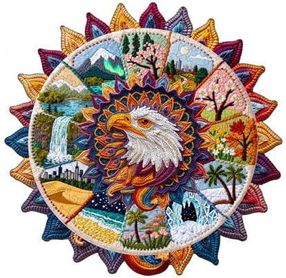 KaayeeWood Holzpuzzle Erwachsene,Mandala-Welt Holzpuzzle,Einzigartige Wooden Puzzle Mit Geschenkbox,Geschenke für Erwachsene 14+(260 Stück,34 * 33.4cm)