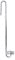 CO2 Atomizer Stainless Steel Long Straight Tunnel Carbon Dioxide Diffuser Atomiser for Aquarium Plants Marine Fish Tanks (300 mm)