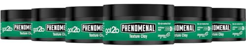 Schwarzkopf got2b Phenomenal Texturizing Hair Clay Volumizing Strong Hold Matt Finish No Klebrigkeit 100ml - 6er Pack