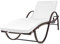 Festnight Sonnenliege Liege Gartenliege Poly Rattan Braun