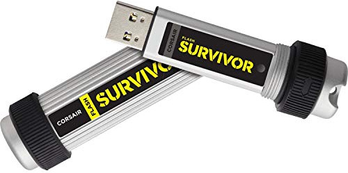 Corsair CMFSV3B-64GB USB Flash Drive 64 GB USB Type-A 3.0 (3.1 Gen 1) Aluminium, Black - USB Flash Drives (64 GB, USB Type-A, 3.0 (3.1 Gen 1), Cap, Aluminium, Black)