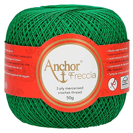 Anchor 4771016-00227 Häkelgarne, 100% Baumwolle, 227, Stärke 16, 88 Gramm