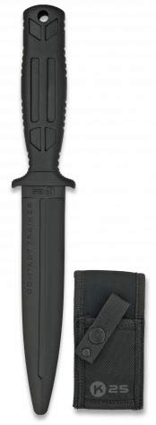 Cuchillo Entrenamiento GOMA desafilado para entrenar artes marciales, dummy, airsoft, paintball, practicar, actividades al aire libre, decoración, 100% seguro K25 31994