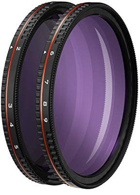 Freewell 82mm Gewinde Harter Halt Variable ND Filter All Day 2 bis 5 Stop & 6 bis 9, Stop - 2Pack