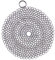 Cast Iron Cleaner, 316 Premium Stainless Steel Cast Iron Skillet, Chainmail Scrubber for Cast Iron Pan Pre-Seasoned Pan Dutch Ovens Waffle Iron Pans Scraper Cast Iron Grill Frying Pan (7 Inch Round)