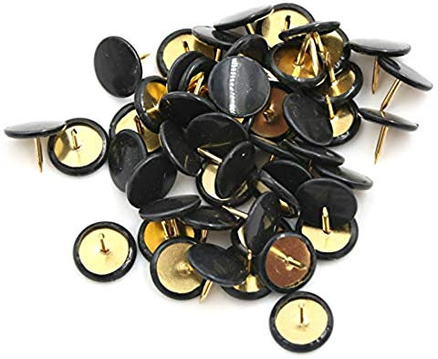 ZOZOSEP Punaises Carte Punaises PUNAISES 10x10mm pour Office Conseil en liège Avis décoratif Carte Noir 100pcs