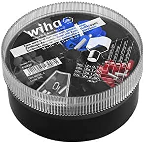 Wiha Zwillings-Aderendhülsen mit Kunststoffkragen Set (43907) 2 x 0,75-2 x 2,50 mm² 200 St. Farbcode DIN in Streudose