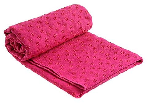 LIANYG Yoga Handtuch rutschfeste Yoga-MAT-Handtuch absorbiert Schweißverhindern der Inhalation der sicheren rutschfesten schweißabsorbierenden Yoga-Decke Yoga Decke (Color : Red)