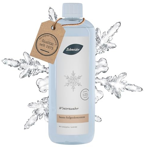 Saunabedarf Schneider Sauna Aufguss Konzentrat Winterzauber - 250ml, naturreine, ätherische Öle, wohltuender Saunaaufguss & langanhaltendes Dufterlebnis