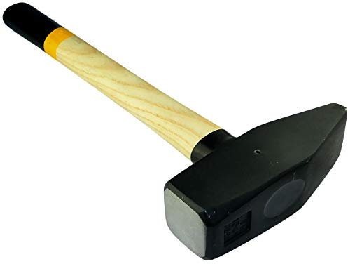AERZETIX - C46154 - Schlosser/Mechaniker/Zimmermann Hammer - 2000g 405mm - DIN 1041 - Härte 50-58 HRC - Eschenholzgriff - Spitzspan Proof Stahlkopf - Handwerkzeuge