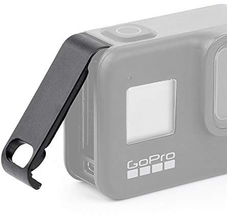 Fire Rock Capuchon de porte de batterie en ABS avec port de charge pour caméra d'action GoPro Hero8 Noir