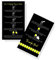 Press-On Nail Application Instructions Cards | 50 Pack | 2x3.5 inch Business Card Size | DIY Press-On Nail Kit | Black and Yellow Design