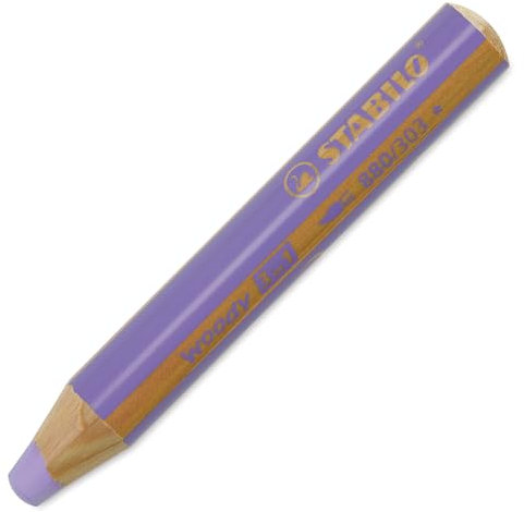 Buntstift, Wasserfarbe und Wachsmalkreide - STABILO woody 3 in 1 - Einzelstift - pastelllila