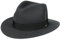 Stetson Vencaster Traveller Wollhut - Einfarbiger Hut - Outdoor-Eleganz - Wasserabweisender Outdoorhut - Unisex - Frühling bis Winter dunkelgrau L (58-59 cm)