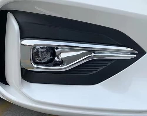Ethmuntha Für Ford Focus MK4 2019–2021 Chrom Nebelscheinwerfer Nebelscheinwerfer Lampenabdeckung Trim Rahmen Aufkleber 2 Stück