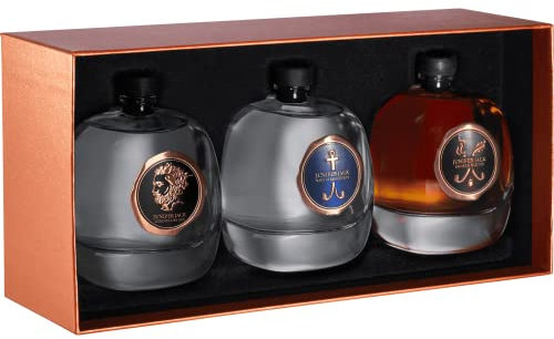 3er Gin Tasting Set by Juniper Jack – 3×100 ml Premium Gin (London Dry, Navy Strength, Smoke & Oak) – edles Geschenkset made in Germany