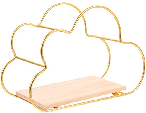 TOPBATHY Schwebendes Regal in Wolkenform Wandmontiertes Lagerregal Für Wohnzimmer Und Küche Nordisches Stil Wandregal Als Aufbewahrung Und Dekoration Hohe Tragkraft Für Pflanzen Und Kleinig