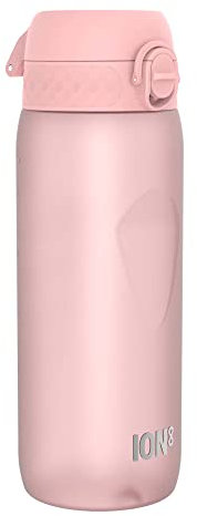 Ion8 Gourde, 750 ml, Anti-Fuite, Sports, Facile à Ouvrir, Verrouillage Sécurisé, Lavable en Lave-vaisselle, Poignée de Transport, Couvercle Rabattable, Sans BPA, Poignée Profilée, Quartz Rose