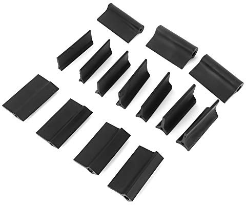 Bloque de lijado de goma, 14 piezas de empuñaduras de contorno flexible para pulir madera, acero inoxidable y metales, herramienta de carpintería duradera y versátil