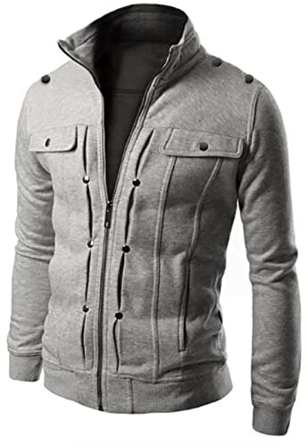 Herren Mantel Kurz Stehkragen Designer Mantel Herren Stehkragen Jacke Herren Fleecejacke Jagd Herren Steppjacke Elegante Übergangsjacken Herren Karierte Jacke Herren Gefüttert Beste Winterjacken