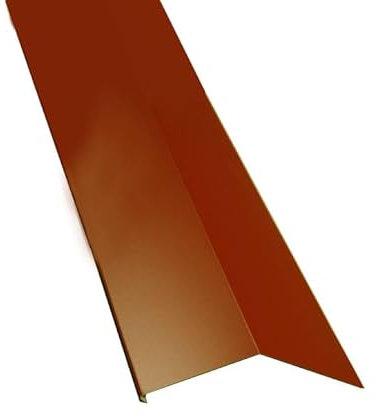 Rinneneinhang Traufblech für Metallziegel Oxidrot RAL 3009 L = 2,00 m