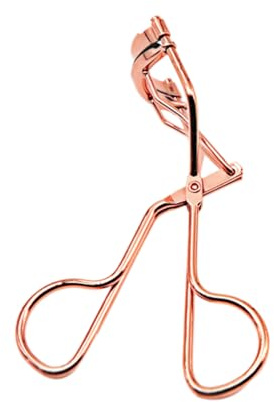 Wimpernzange Kohlenstoffstahl Wimpernzange Werkzeug Tragbare Kosmetik Make-up Lockenwickler Rose Gold