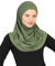 Prien Chic Hijab für Damen, Muslim Kopftuch Untertuch Set, Lange Kopftücher Kleid Frauen, Schal Für Gebetskleidung Abaya, Muslimische Kleider Für Ramadan Hajj (Khaki)
