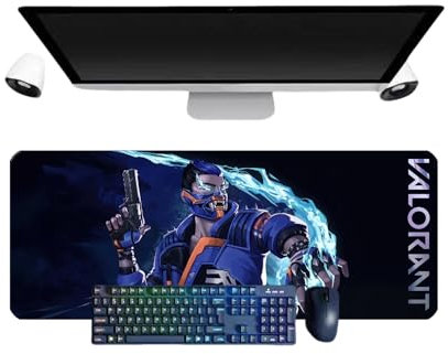 Valorant Yoru XL Mouse Pad, 800 x 300 mm, Waterproof Gaming Mouse Mat and 3 mm Rubber Base Non-Slip Textured Surface