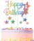 Rainbow Birthday Cake Decoration, Number 2 Rainbow Cake Topper, Any Holiday and Party Cake Color Decoration, Birthday Celebration Decoration for Boys and Girls