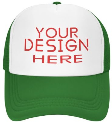 KYZMZC benutzerdefinierte Mütze für – Großhandelspreis Fügen Sie Ihr eigenes Design/Text/Fotos hinzu, personalisierte Baseballmütze, Trucker-Mütze, Angelmütze
