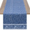 JEMIDI Tischläufer Blau 40x240cm - 100% Baumwolle - Moderne Tischläufer - Oeko-Tex Zertifiziert - Stoff Tischläufer - Table Runner Extra Lang - Maschinenwaschbar - Blumen Print