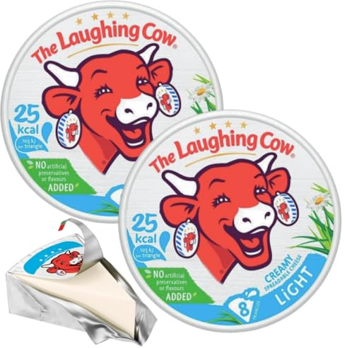Thes Laughings Cows Light Cheese Spread Triangles - Creamy & Spreadable, Calcium and Vitamin D Source (16 triangles)