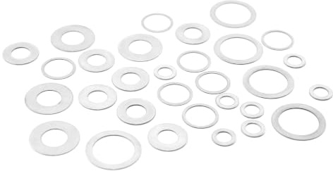 Passscheiben Set 3x6mm DIN988 40tlg. 0,1mm-0,5mm Stärke Edelstahl - rcbay | rostfrei - Distanzscheiben, Ausgleichs- & Präzisionsscheiben