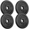 Train Hard® Hantelscheiben Set, 5/10/15/20/30/40/50/60kg,30/31mm Bohrung, Gusseisen, Gewichtsscheiben, Hantelgewichte, Fitness Scheiben (10kg, A:2.5x4)