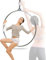 FFYUTING Lyra Hoop Festigkeitsgeprüfter Aerial Hoop Einzelpunkt Zirkus Aerial Equipment Yoga Hoop Aerial Dancing Zirkus Ring Set