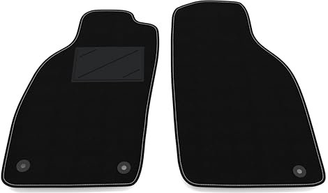 Auto-Fußmatten Kit nur vorne 2 Stück kompatibel mit Saab 9-3 - Cabrio 1998-2003 | Set 2 Teppiche vorne nach Maß in Teppich