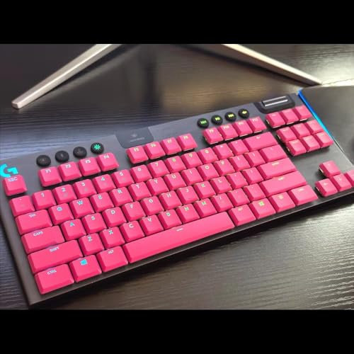 Ersatz-Tastenkappen für Logitech G913, G915, G913TKL, G915TKL, G813, G813TKL, Logitech Pink Keycaps