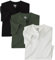ATLAS FOR MEN - Pack de 3 Camisetas Hombre Mangas Cortas - Cuello de Pico - Disponibles en Tallas Grandes de la M hasta 5XL