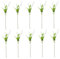 10pcs künstliche Lilie des Tals, 14 Zoll weiße Kunstblumen Glocken Orchideen Hochzeitsstrauß für Home Wedding Party Garten