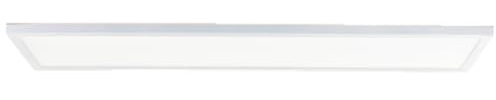 Brilliant LED Panel Lumaro 25×96 cm flache Deckenleuchte in Weiß 3200 Lumen, 27006500K CCT dimmbar per Fernbedienung IP44 feuchtraumgeeignet für Bad, Küche & Wohnbereich