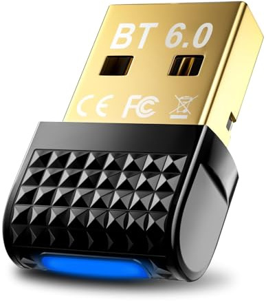 Glitfix Bluetooth 6.0 Adapter Dongle für PC, USB Bluetooth Stick für Maus, Tastatur, Kopfhörer, Handy, Controller, nur für Windows 11/10/8.1