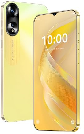DEMANN GMBH Téléphone déverrouillé, écran de 6,3 Pouces, 2GB RAM + 16GB ROM/TF 128GB, 2MP + 8MP Double caméra, Support 4G LTE FDD TDD, Double Carte SIM, idéal pour Les débutants. (Champagne)