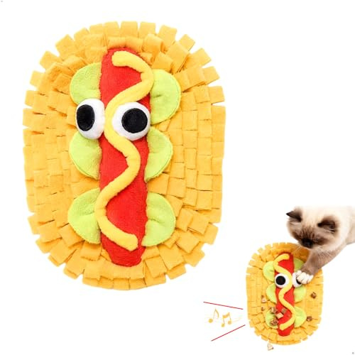 mimzemamz Tapis de Fouille Chien,Tapis de Fouille Chat Lavable en Polaire,Jeux Intelligence Chien Antidérapant pour Animaux Petite et Moyenne Taille,Entraînement Cognitif Enrichissant